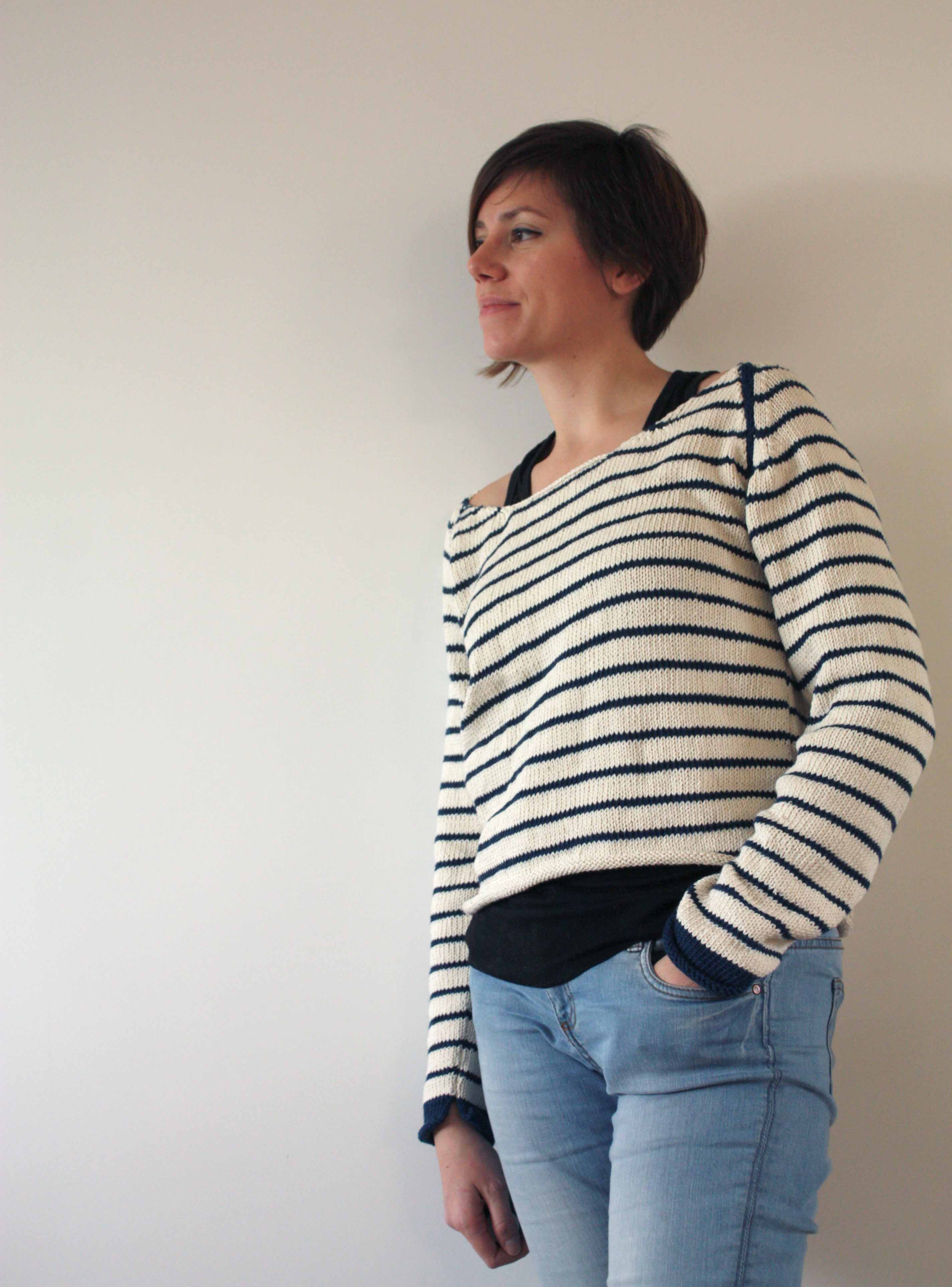 tricot mariniere femme